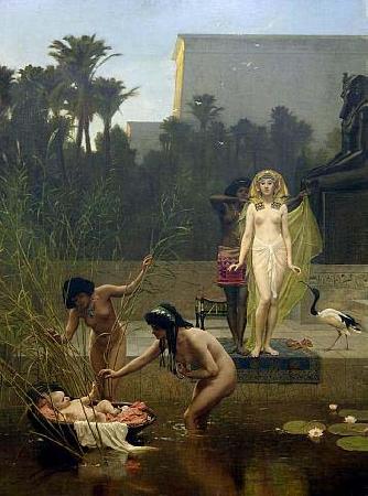 Frederick Goodall The Finding of Moses by Frederick Goodall oil painting image